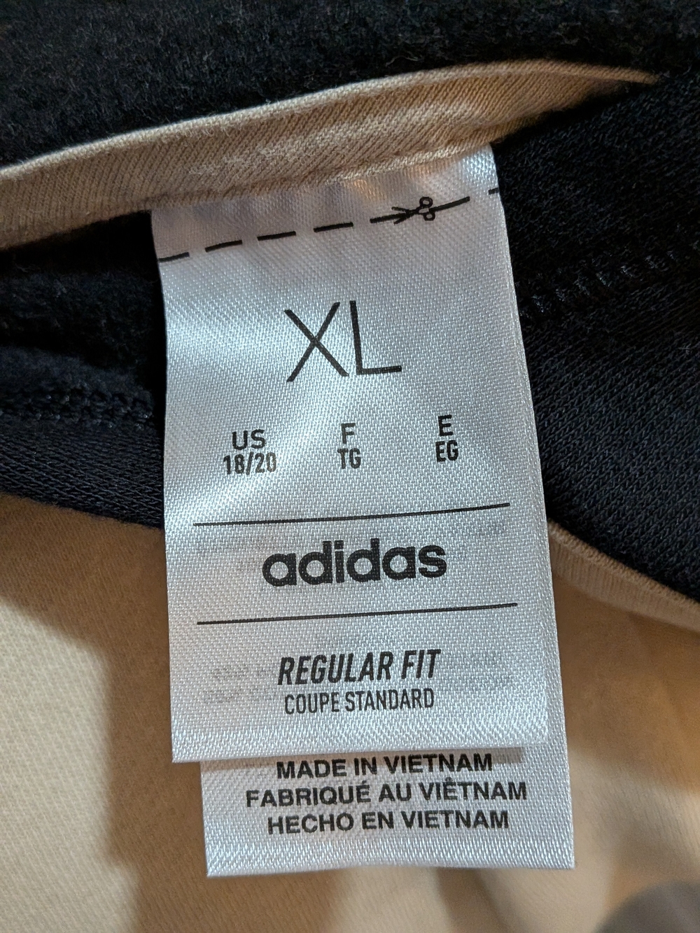 adidas Boys Youth Colorblock Fleece Pullover Hoodie Tan Green Black XL 18/20 - Picture 2 of 8